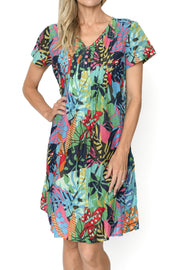 Nicola Cap Sleeve Dress Jungle Pop 1 One Summer