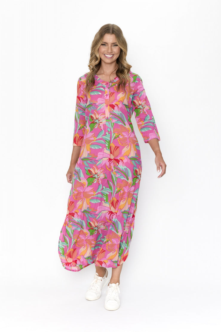 Melinda Pink Maxi Dress One Summer