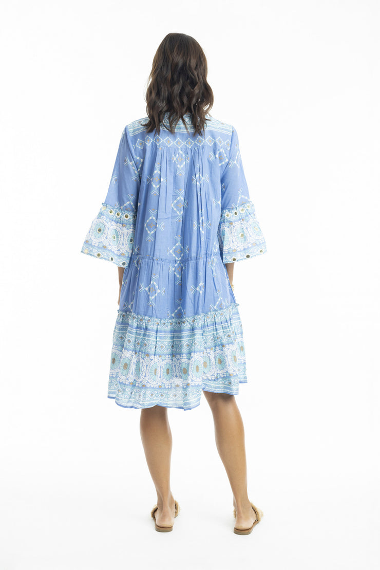 Heidi Layers Dress - Blue