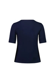 V Neck Top Navy Vassalli 