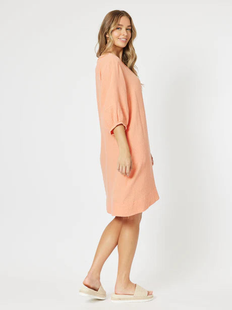 Bryon Cotton Dress Papaya Threadz