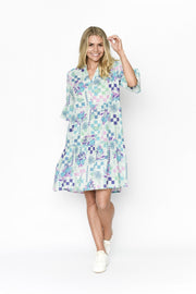 Maya Btn V-Neck Dress Blossom 3 One Summer