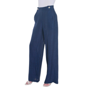 French Linen Pants Navy Vera May Philosophie