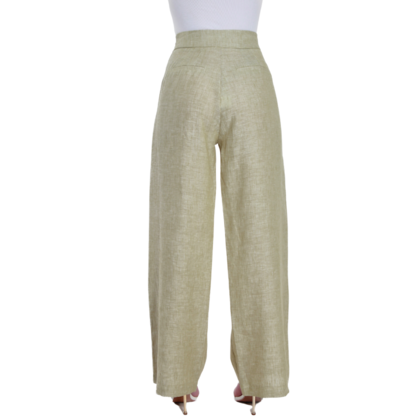 French Linen Pants Sage Vera May Philosophie