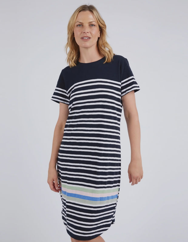 Aligner Tee Dress Navy Elm 