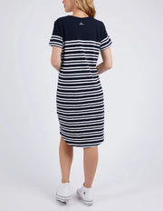 Aligner Tee Dress Navy Elm 