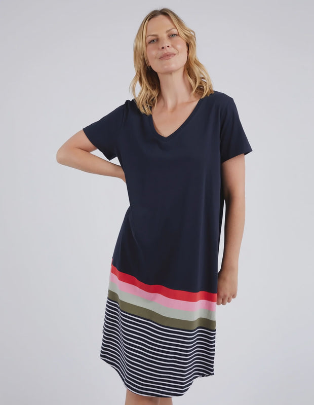 Terra Tee Dress Navy Elm 