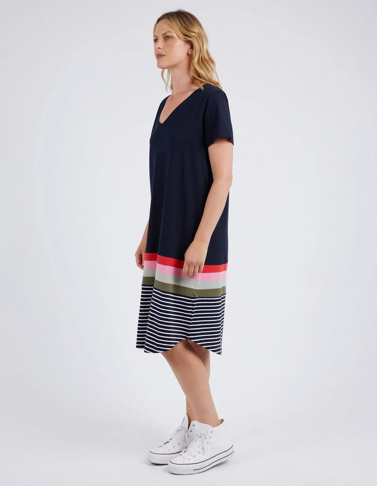 Terra Tee Dress Navy Elm 