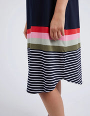 Terra Tee Dress - Navy