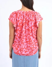 Sunset Hour Blouse Strawberry Elm