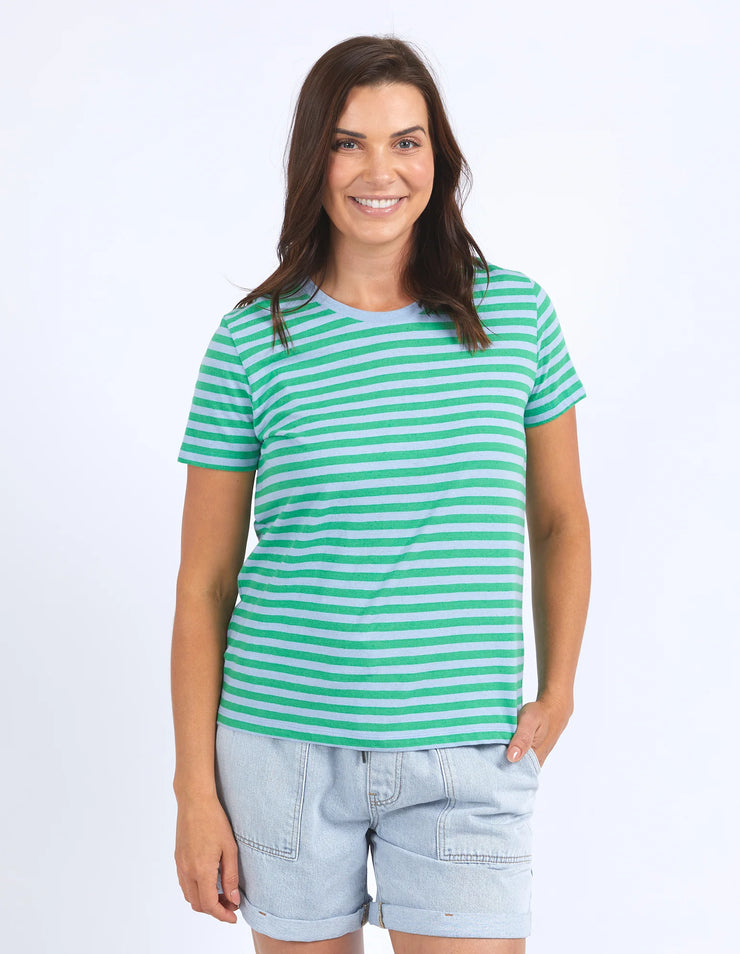 Shining Light Tee - Blue/Green Elm