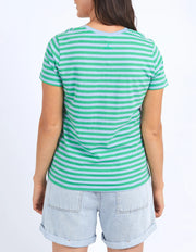 Shining Light Tee - Blue/Green