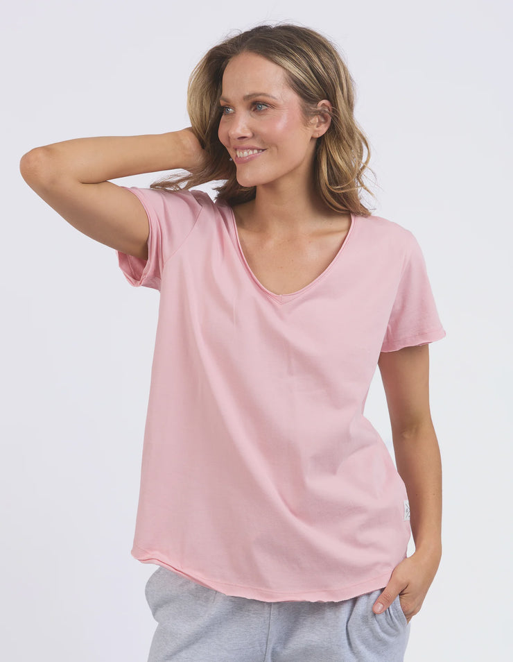 Pima Vee Tee Blush Elm Lifestyle