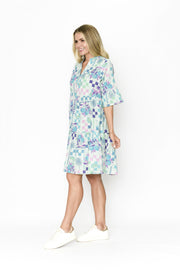 Maya Btn V-Neck Dress Blossom 3 One Summer