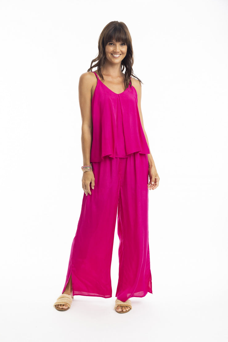 Essentials Cami - Fushia Escape by OQ