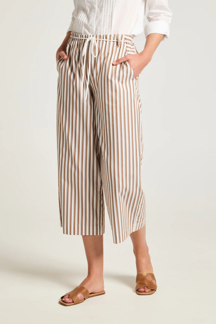 Ari Pants - Toffee White Stripe Yarra Trail