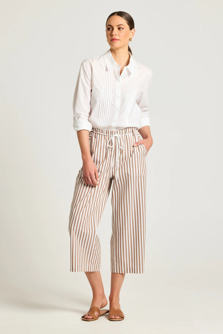 Ari Pants - Toffee White Stripe Yarra Trail