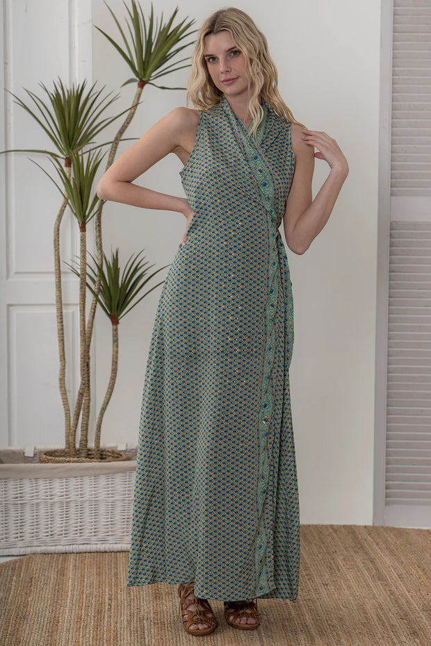 Bimini S/L Wrap Dress