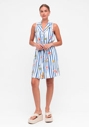 Esme Dress Blue Stripe White Closet