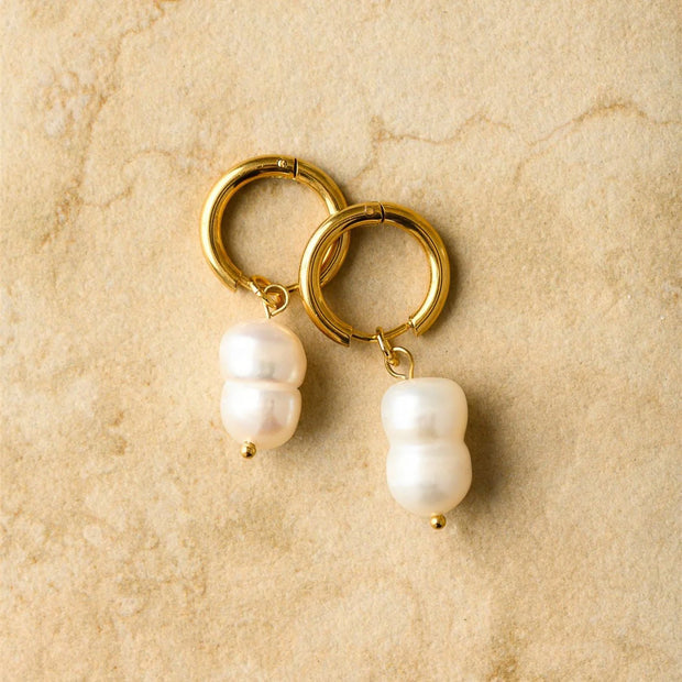 Auden Pearl Earrings Indigo & Wolfe