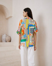 Dazzle Shirt Iris Maxi 