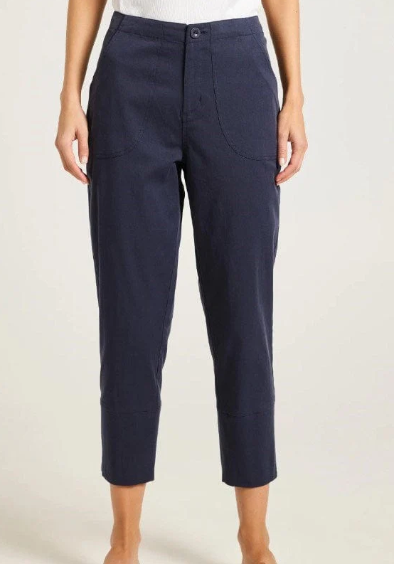 Yarra Trail Crop Pants Navy