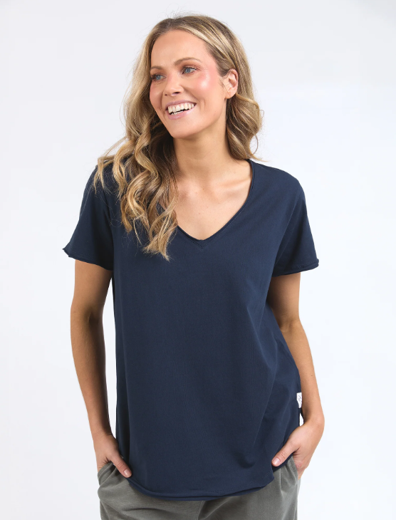 Pima Vee Tee Navy Elm Lifestyle