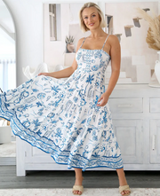 Whitehaven Maxi Dress Blue Shareen