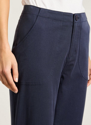 Yarra Trail Crop Pants Navy