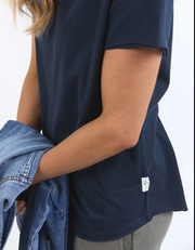 Pima Vee Tee Navy Elm Lifestyle