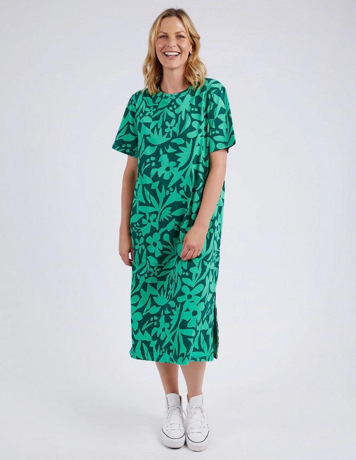 Stencil-Floral-Tee-Dress-Greenbriar Floral