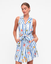 Esme Dress Blue Stripe White Closet