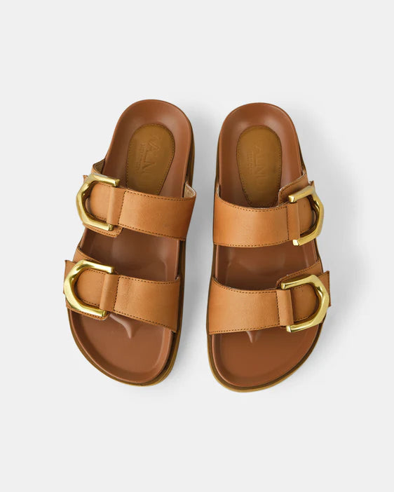 Walnut-Mint-Tan-Slides