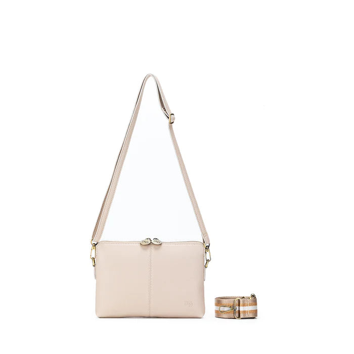 Kiara Oatmeal X/Body Clutch